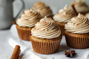 Easy Brown Butter Chai Latte Cupcakes